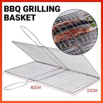 Bbq Fish Grilling Basket Grill Camping Net Meat Vegetable Cooking Kitchen Tool