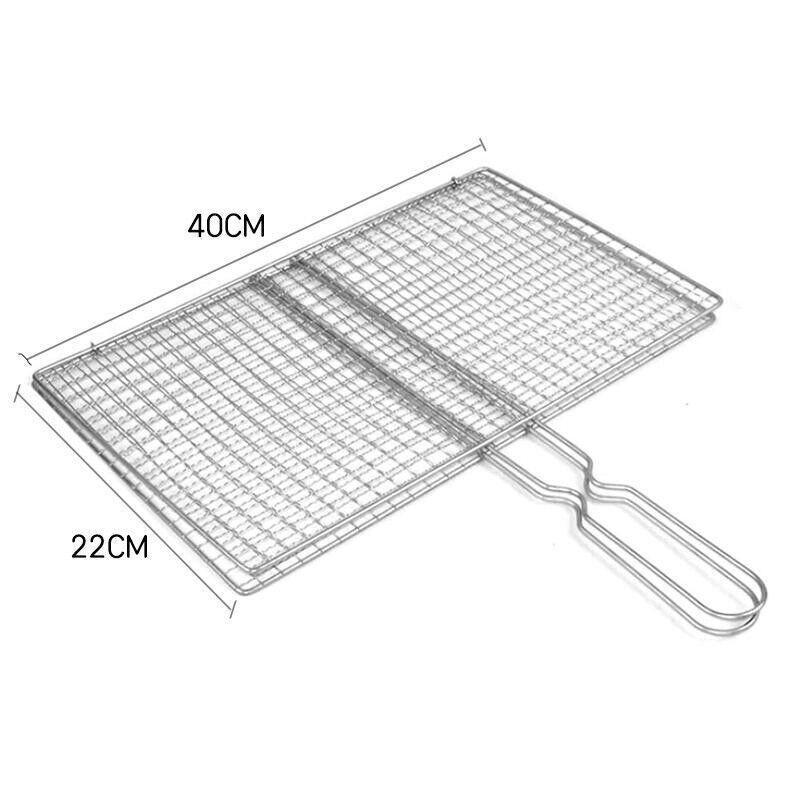 Bbq Fish Grilling Basket Grill Camping Net Meat Vegetable Cooking Kitchen Tool