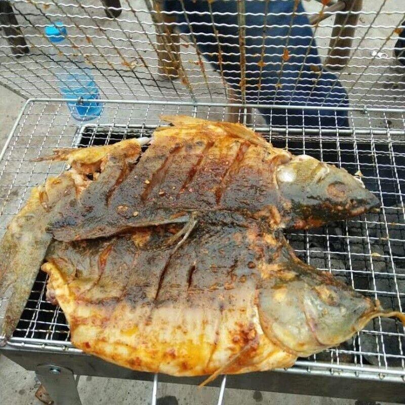 Bbq Fish Grilling Basket Grill Camping Net Meat Vegetable Cooking Kitchen Tool