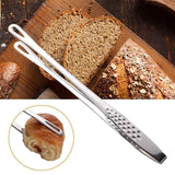 24/28Cm Stainless Steel Kitchen Grill Straight Tweezers Bbq Food Tongs Tools - 24CM - Extra Image