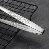 24/28Cm Stainless Steel Kitchen Grill Straight Tweezers Bbq Food Tongs Tools - 24CM - Extra Image