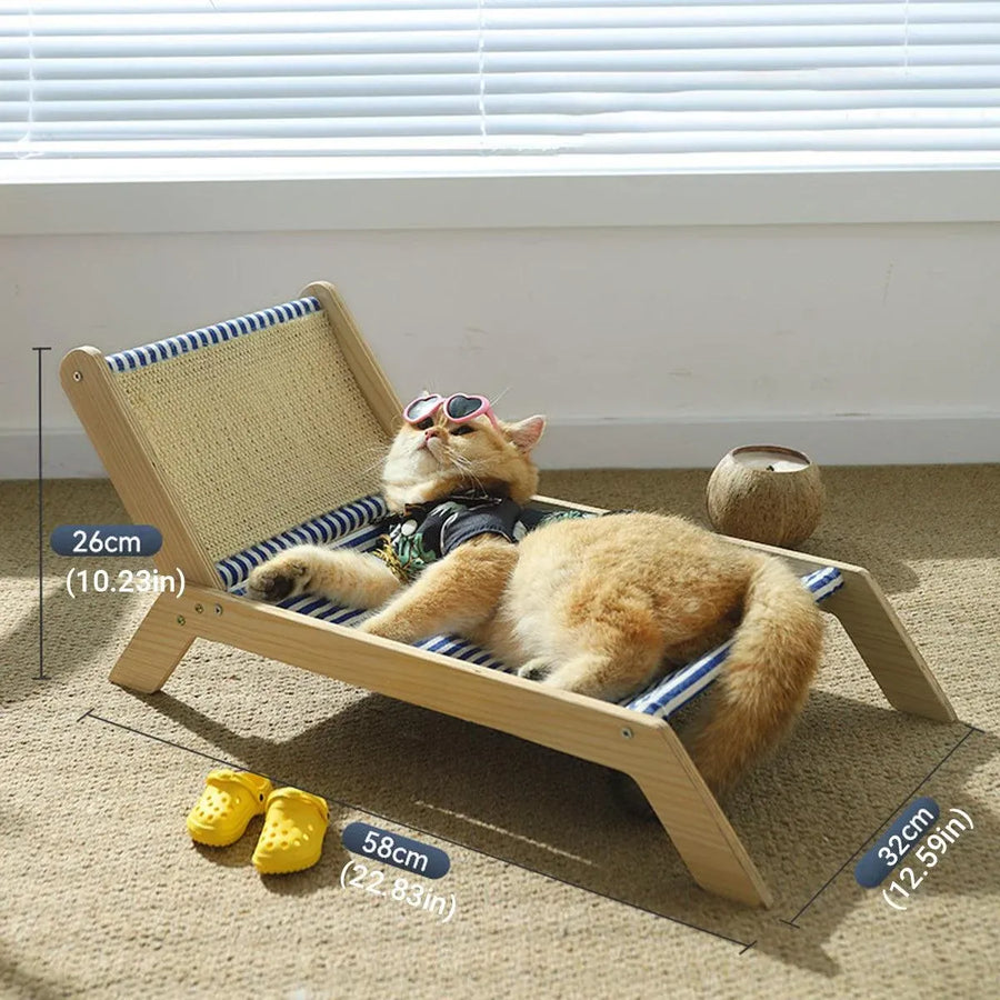 Cat Bed Summer Lounger Pet Sleeping Nest Breathable Comfortable Bed for Cats