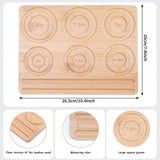 Wooden Beading Plate DIY Bead Design Plate String Crafting Bead Finishing Tool