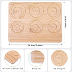 Wooden Beading Plate DIY Bead Design Plate String Crafting Bead Finishing Tool