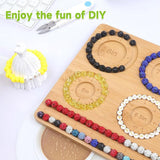 Wooden Beading Plate DIY Bead Design Plate String Crafting Bead Finishing Tool - Extra Image