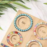 Wooden Beading Plate DIY Bead Design Plate String Crafting Bead Finishing Tool - Extra Image