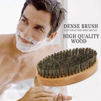 Boar Bristle Beard Brush & Wooden Comb Kit Beard Care Kit L Beard Grooming Kit