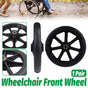 2PCS 8 Inch Wheelchair Front Wheels with Bearings Solid Replacement Wheels