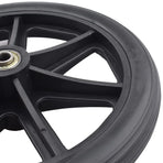 2PCS 8 Inch Wheelchair Front Wheels with Bearings Solid Replacement Wheels