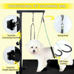 Adjustable Pet Grooming Arm with Clamp for Dog Cat Bath Table Bracket Clamp