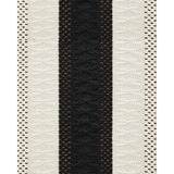 Cotton Linen Table Runner with Knot Tassel Bed End Towel Long Tablecloth Mat - Black - Close-Up Angle