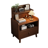 Small Solid Wood Nightstand Bedside Table Bedroom Storage Side Table - Front View