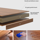 Small Solid Wood Nightstand Bedside Table Bedroom Storage Side Table - 45-Degree Angle