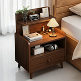 Small Solid Wood Nightstand Bedside Table Bedroom Storage Side Table - Extra Image