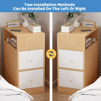 Small Multi Functional Storage Cabinet 2 Drawers 1 Open Space Sturdy Durable