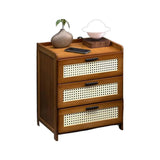 3-Layer Drawer Bedroom Nightstand Large Storage Stable Structure Space Saving - Extra Image