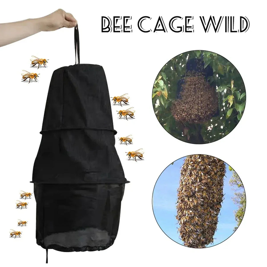 Bee Collecting Cage Bag Beekeeping Tool Mesh Cloth Net for Swarm Hive Catching