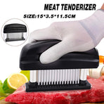 48-Blade Stainless Steel Meat Tenderizer Tool for Steak Pork Chicken Lamb