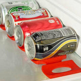 Bottle Rack Wine Fridge Beer Holder Mat Silicone Kitchen Stacking Organizer Can - Top-Down View
