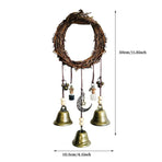 Wall Hanging Bohemian Door Handle Decoration Witch Bells for Home Festival Decor
