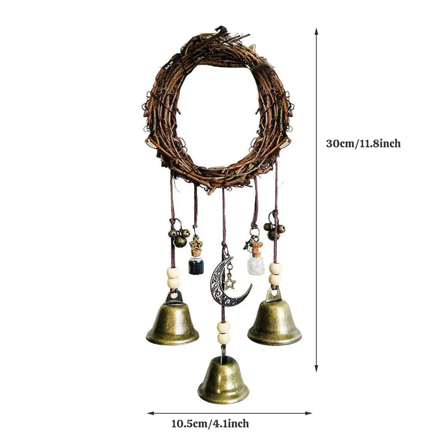 Wall Hanging Bohemian Door Handle Decoration Witch Bells for Home Festival Decor