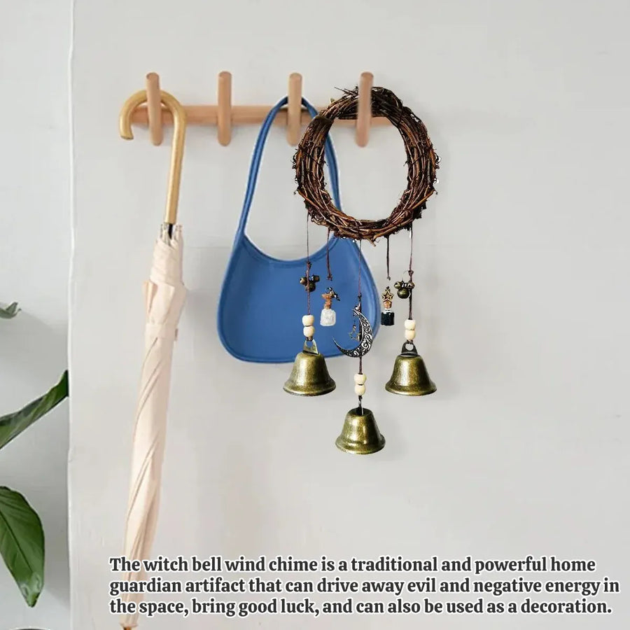 Wall Hanging Bohemian Door Handle Decoration Witch Bells for Home Festival Decor