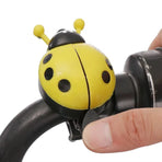 4PCS Ladybug Bicycle Bell Colourful Beetle Bike Horn Cycling Ring Bell for Road