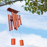 Home Bell Bamboo Hanging Decoration Wind Chime for Outdoor Garden Patio Decor - Top-Down View