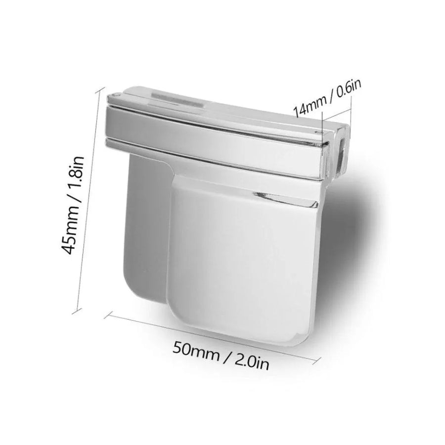 Folding Multipurpose Belt Clip Adjustable Buckle for Pants Belts and Accessories - Black