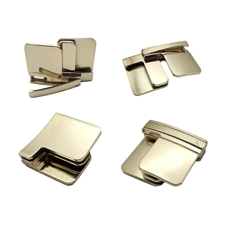 Folding Multipurpose Belt Clip Adjustable Buckle for Pants Belts and Accessories - Black