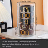 5 Layer Rotating Storage Box Transparent Jewelry Organizer for Home Display - Side View