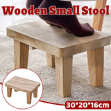 Solid Wood Small Bench Low Stool Shoe Bench Living Room Sturdy
