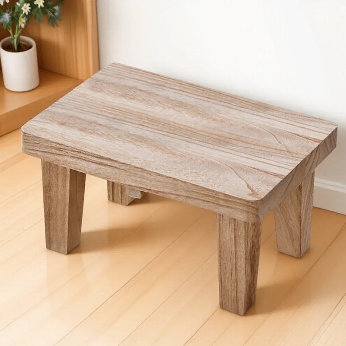 Solid Wood Small Bench Low Stool Shoe Bench Living Room Sturdy