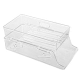 Double Tier Drinks Organiser Drawer Shelf Storage Rack Beverage Dispenser Holder - Front View