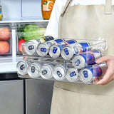 Double Tier Drinks Organiser Drawer Shelf Storage Rack Beverage Dispenser Holder
