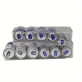 Double Tier Drinks Organiser Drawer Shelf Storage Rack Beverage Dispenser Holder