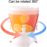 Jug With Tap Cold Water Container Lemonad Drink Dispenser for Refrigerator - Top-Down View