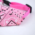 L Adjustable Pet Dog Bandana Collar Triangle Scarf For Puppy Cat Neckerchief - Blue