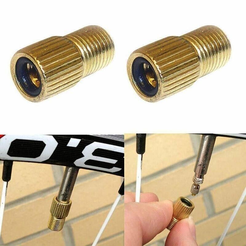 Bicycle Pump Adapters Converter Presta To Schrader Bike Valve Tyre Connector Au - 6PCS