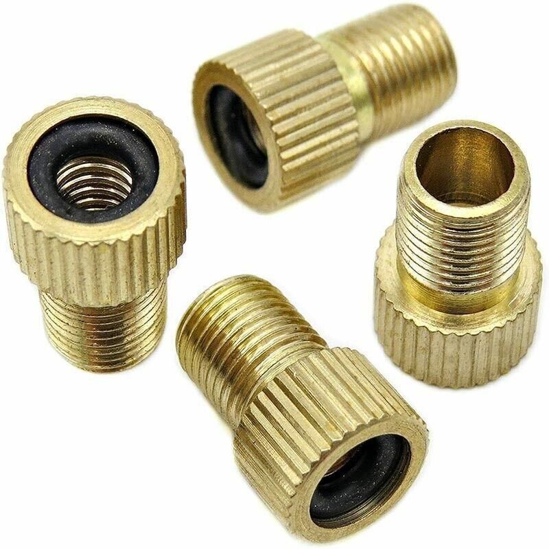 Bicycle Pump Adapters Converter Presta To Schrader Bike Valve Tyre Connector Au - 6PCS
