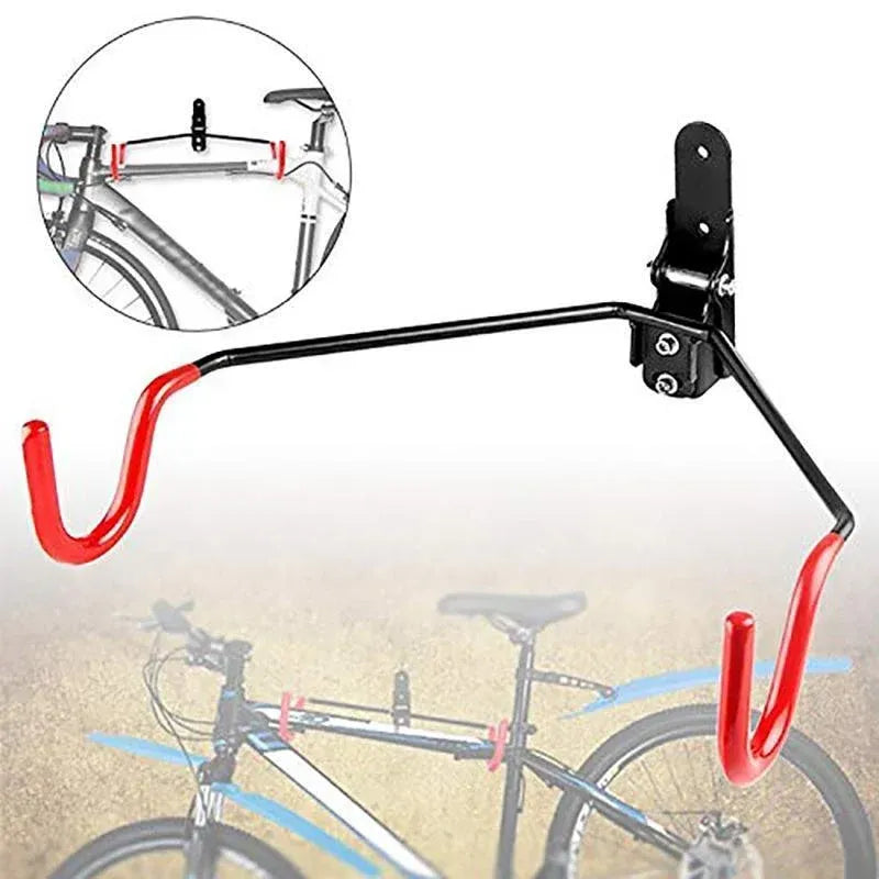 Bike Bicycle Hanger Hook Wall Mounted Garage Storage Rack Mount Steel