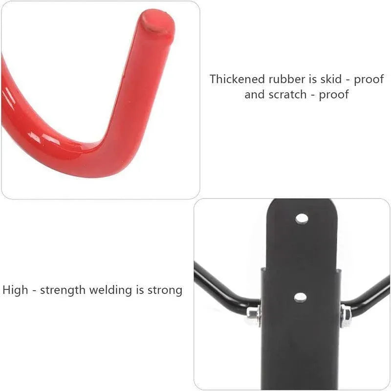 Bike Bicycle Hanger Hook Wall Mounted Garage Storage Rack Mount Steel