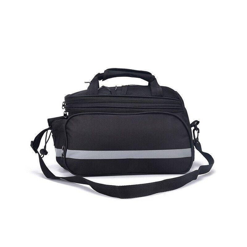 Rear Bike Rack Trunk Bag MTB Bicycle Tail Carrier Pannier with Reflective Strip
