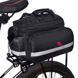 Rear Bike Rack Trunk Bag MTB Bicycle Tail Carrier Pannier with Reflective Strip - Extra Image