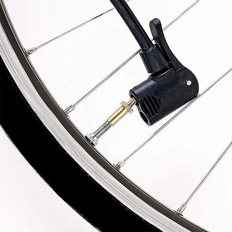24PCS Bike Valve Adapter Kit Brass Pump Nozzles for Presta AV DV SV Ball Inflator