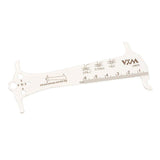3 in 1 Bike Chain Wear Indicator Chain Hook Bolt Gauge Ruler Tool Stainless Steel - Front View