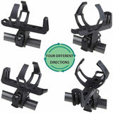 Bike Cup Holder Water Bottle Cage Handlebar Mount Drink Holder for Cycling - Rear View