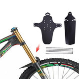Mountain Bike Mud Guard Set Lightweight Front and Rear Fenders for MTB Bicycle - Top-Down View