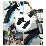 Mountain Bike Mud Guard Set Lightweight Front and Rear Fenders for MTB Bicycle - 45-Degree Angle