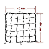 Motorcycle Bungee Cargo Net Helmet Mesh Bike Hold Down Accessories 6 Hooks - Top-Down View